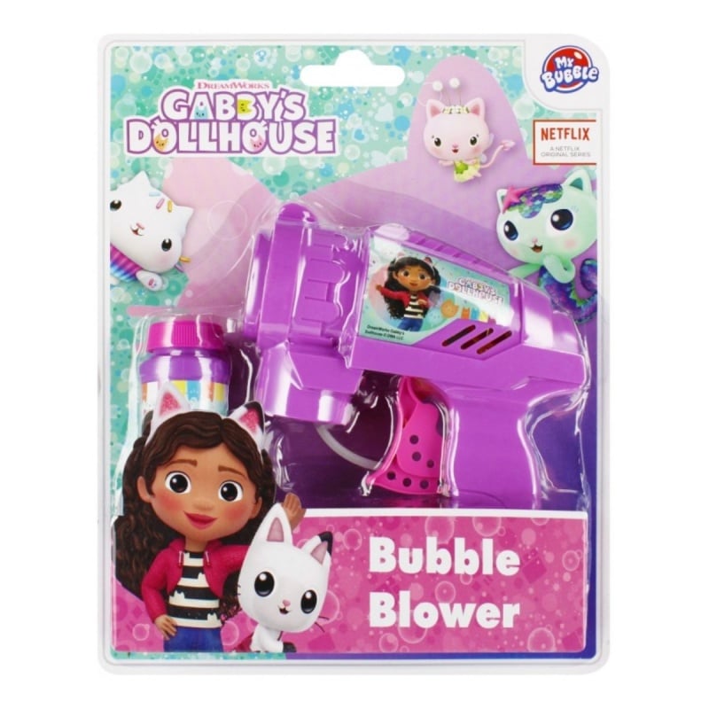 Aparat de facut baloane sapun Gabby s Doll House, cu solutie 60 ml