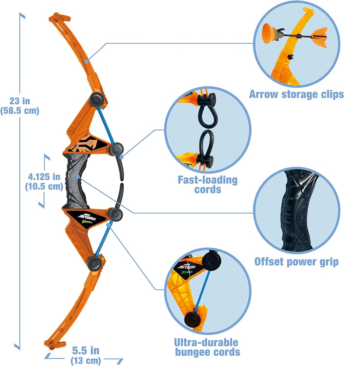 Arc cu 3 sageti Zing Air Storm Z-Tek Bow - poza 2