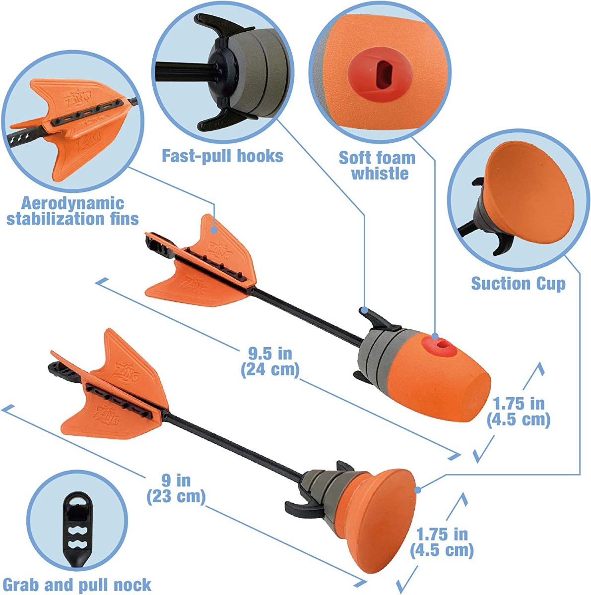 Arc cu 3 sageti Zing Air Storm Z-Tek Bow - poza 3