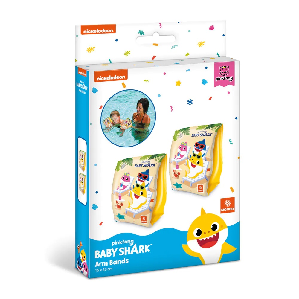 Aripioare gonflabile Mondo Baby Shark 15 x 23 cm - poza 2