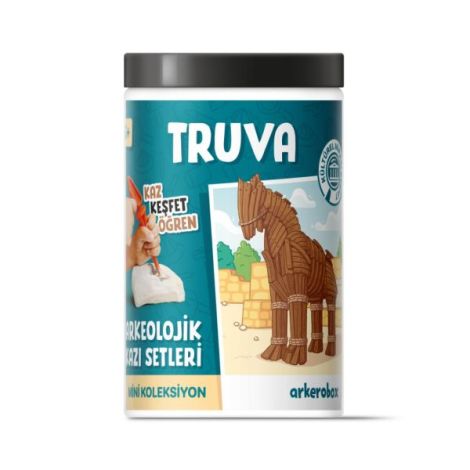 Arkerobox - Mini set arheologic educational si puzzle 3D, Grecia Antica, Calul Troian - poza 1