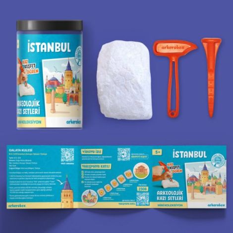Arkerobox - Mini set arheologic educational si puzzle 3D, Istanbul, Turnul Galata - poza 4
