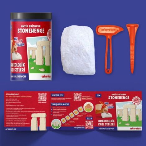 Arkerobox - Mini set arheologic educational si puzzle 3D, Marea Britanie antica, Stonehenge - poza 4