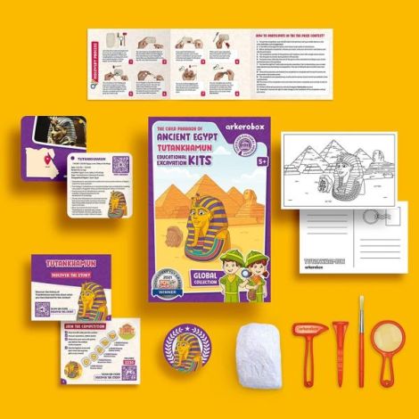 Arkerobox - Set arheologic educational si puzzle 3D, Egiptul Antic, Tutankhamon - poza 5