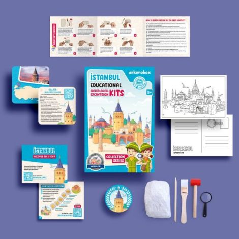 Arkerobox - Set arheologic educational si puzzle 3D, Istanbul, Turnul Galata - poza 5