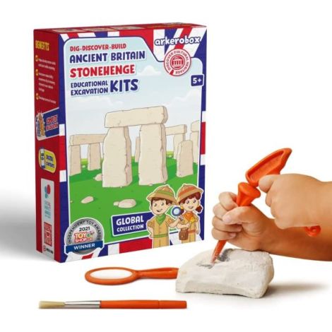 Arkerobox - Set arheologic educational si puzzle 3D, Marea Britanie antica, Stonehenge - poza 1