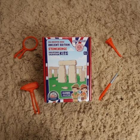 Arkerobox - Set arheologic educational si puzzle 3D, Marea Britanie antica, Stonehenge - poza 2