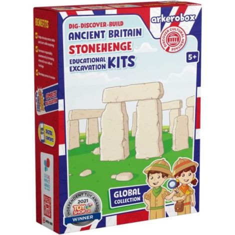 Arkerobox - Set arheologic educational si puzzle 3D, Marea Britanie antica, Stonehenge - poza 5