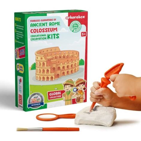 Arkerobox - Set arheologic educational si puzzle 3D, Roma antica, Colosseum - poza 1