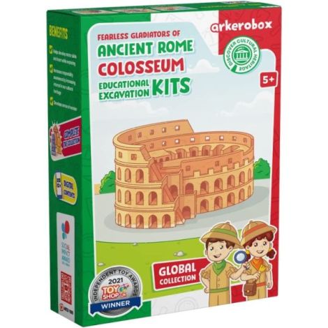 Arkerobox - Set arheologic educational si puzzle 3D, Roma antica, Colosseum - poza 2