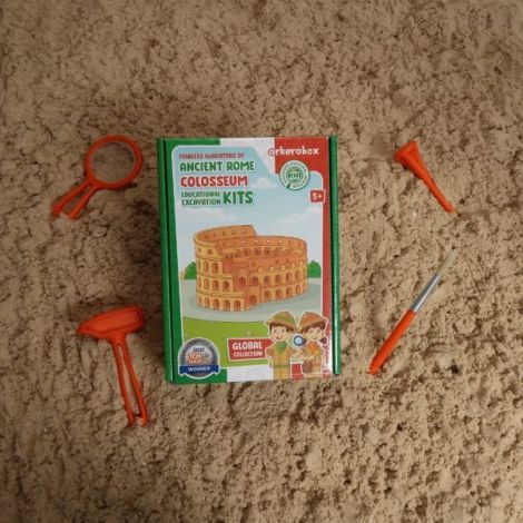 Arkerobox - Set arheologic educational si puzzle 3D, Roma antica, Colosseum - poza 3