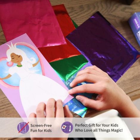 Arta cu folii de transfer - taramul magic - poza 3