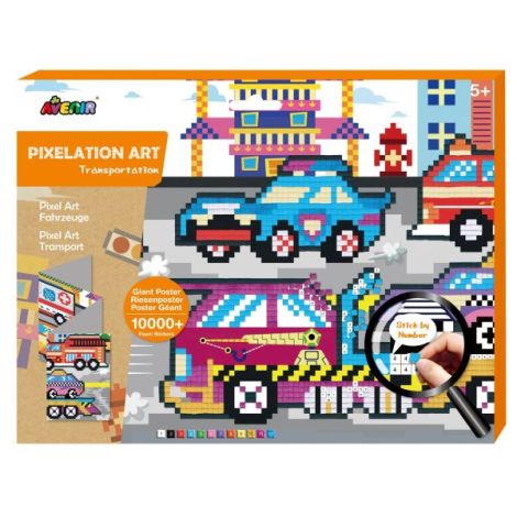 Arta mozaic pe numere - Transport - poza 1
