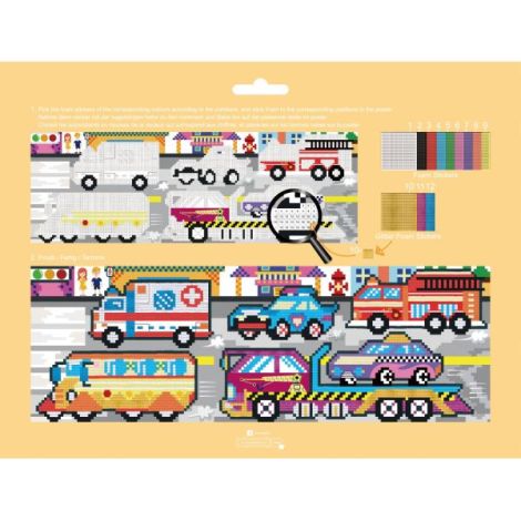 Arta mozaic pe numere - Transport - poza 5