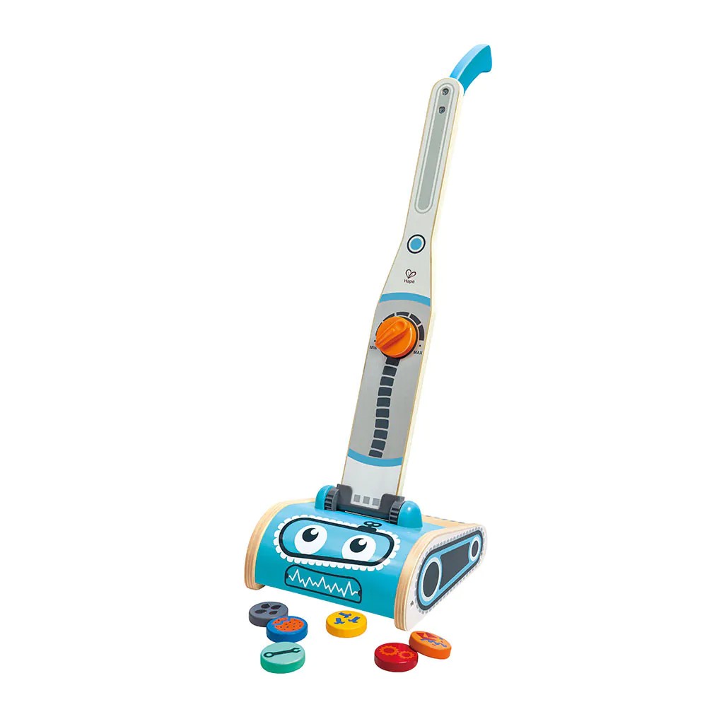 Aspirator vertical din lemn pentru copii Hape - poza 1