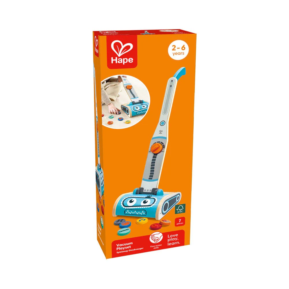 Aspirator vertical din lemn pentru copii Hape - poza 2