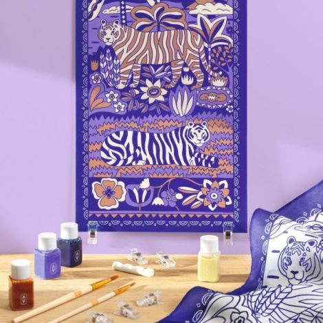 Atelier creativ 10 pentru adulti Pictura pe matase, Djeco - poza 4