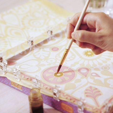 Atelier creativ 11 pentru adulti Pictura pe matase, Djeco - poza 5