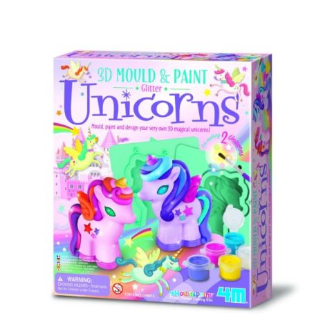Atelier creativ 3D Modeleaza si picteaza - Unicorni cu sclipici - poza 1