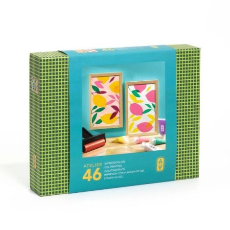 Atelier creativ 46 pentru adulti Imprimare pe gel, Djeco - poza 1