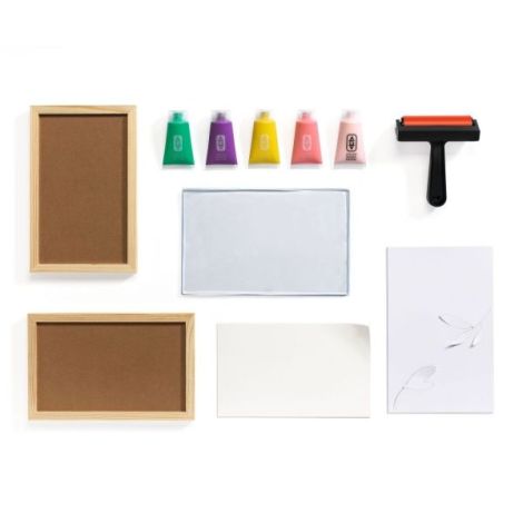 Atelier creativ 46 pentru adulti Imprimare pe gel, Djeco - poza 3