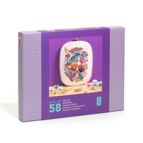 Atelier creativ 58 pentru adulti Broderie cu mărgele, Djeco - poza 1
