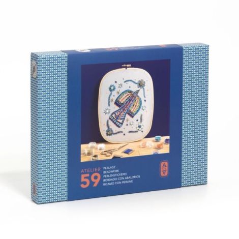 Atelier creativ 59 pentru adulti Broderie cu margele, Djeco - poza 1