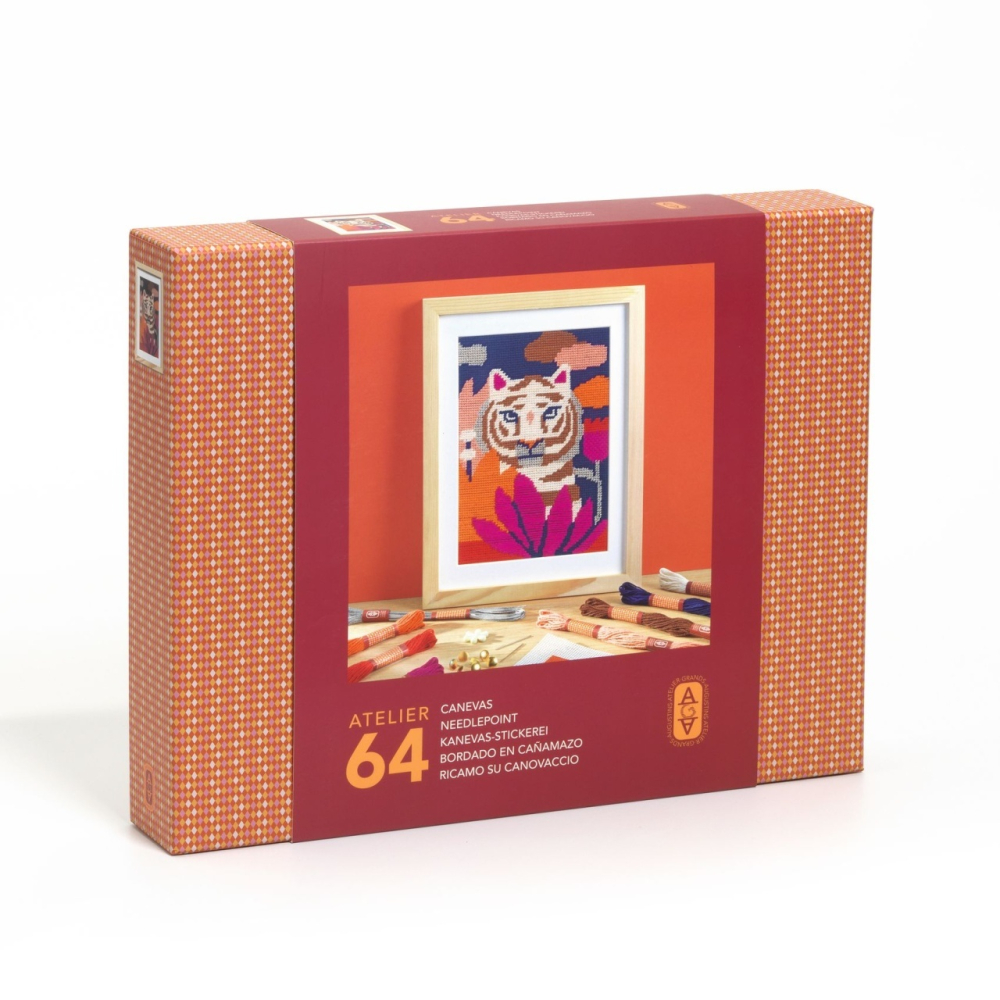 Atelier creativ 64 pentru adulti Tehnica goblenului, Djeco
