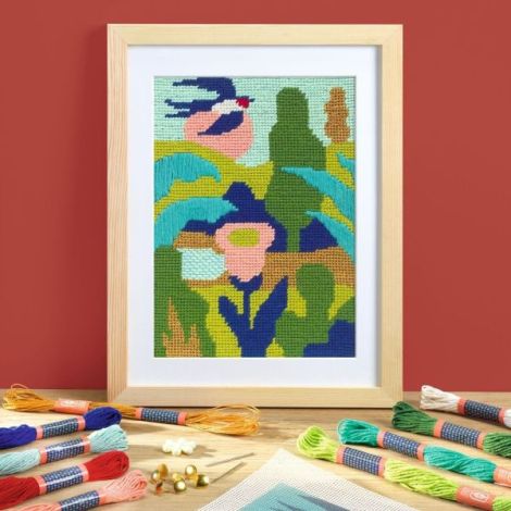 Atelier creativ 65 pentru adulti Goblen si broderie, Djeco - poza 4