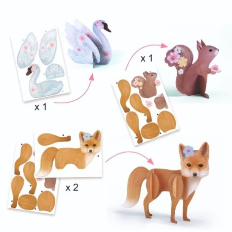 Atelier creativ Animalute dragalase, Djeco - poza 2