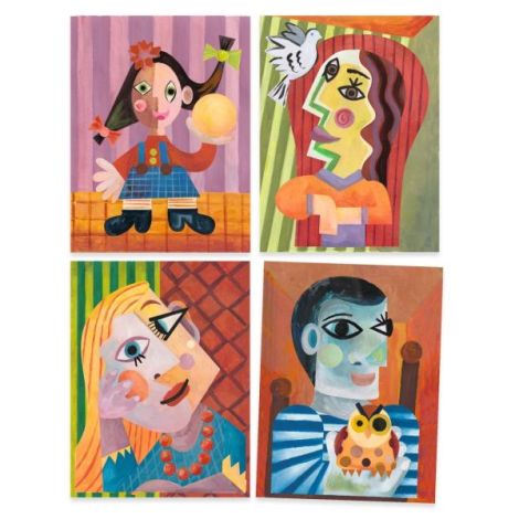 Atelier creativ Cap patrat Inspired by Picasso, Djeco - poza 4