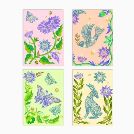 Atelier creativ de gravura Pasiune pentru flori, Djeco - poza 4