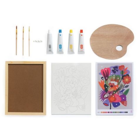 Atelier creativ de pictura pentru adulti Flori, Djeco - poza 4