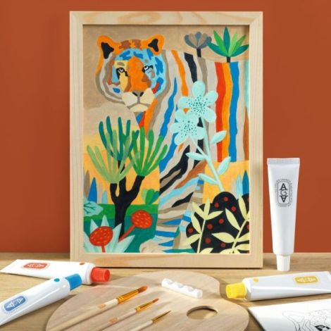 Atelier creativ de pictura pentru adulti Tigru, Djeco - poza 3