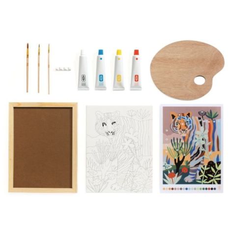 Atelier creativ de pictura pentru adulti Tigru, Djeco - poza 4