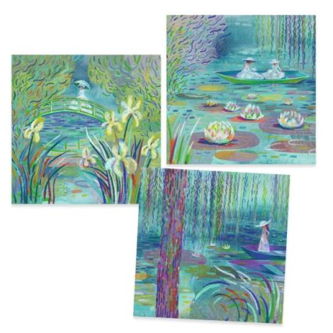 Atelier creativ Lacul cu nuferi Inspired by Monet, Djeco - poza 3