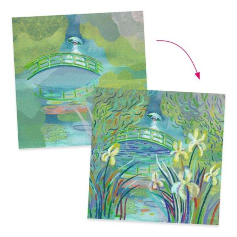Atelier creativ Lacul cu nuferi Inspired by Monet, Djeco - poza 4