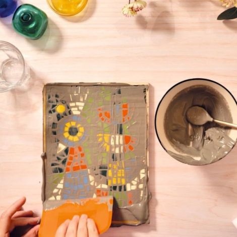 Atelier creativ pentru aulti Mozaic artistic 73, Djeco - poza 4