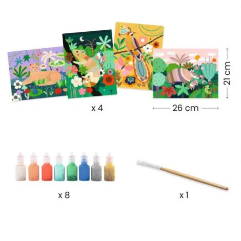 Atelier de pictura Padurea tropicala, Djeco - poza 3