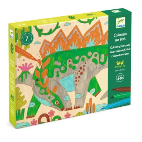 Atelier de pictura pe lemn Dinozauri, Djeco - poza 1