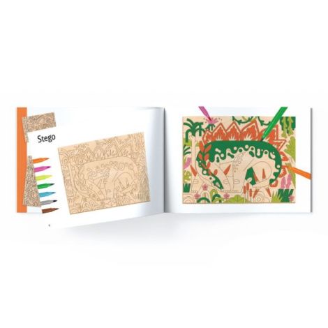 Atelier de pictura pe lemn Dinozauri, Djeco - poza 3
