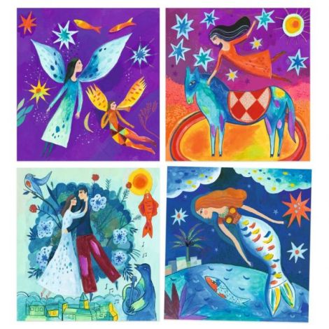 Atelier de pictura Suprarealist Inspired by Marc Chagall, Djeco - poza 5