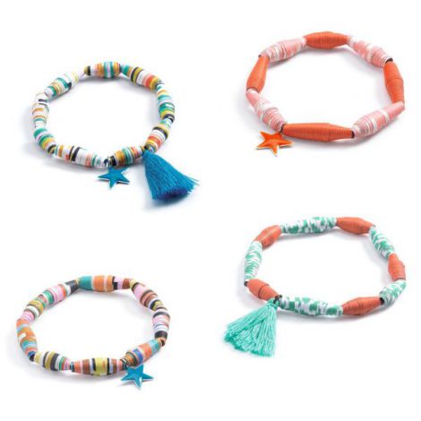 Atelier DIY de confectionat bratari cu margele din hartie, culori Pop - poza 4