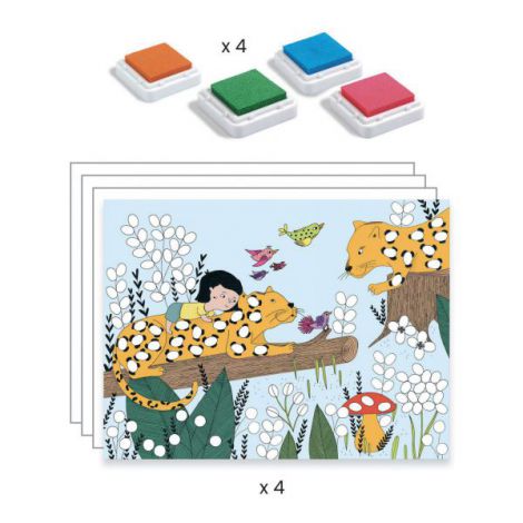 Atelier Djeco Pictura cu degetele, Atinge si picteaza - poza 3