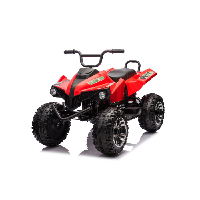 ATV electric copii TURBO FAST EDITION S621 24V 360W 4x4 Rosu, 2 locuri, roti EVA, Bluetooth, baterie 7Ah - Autokids.ro - poza 1
