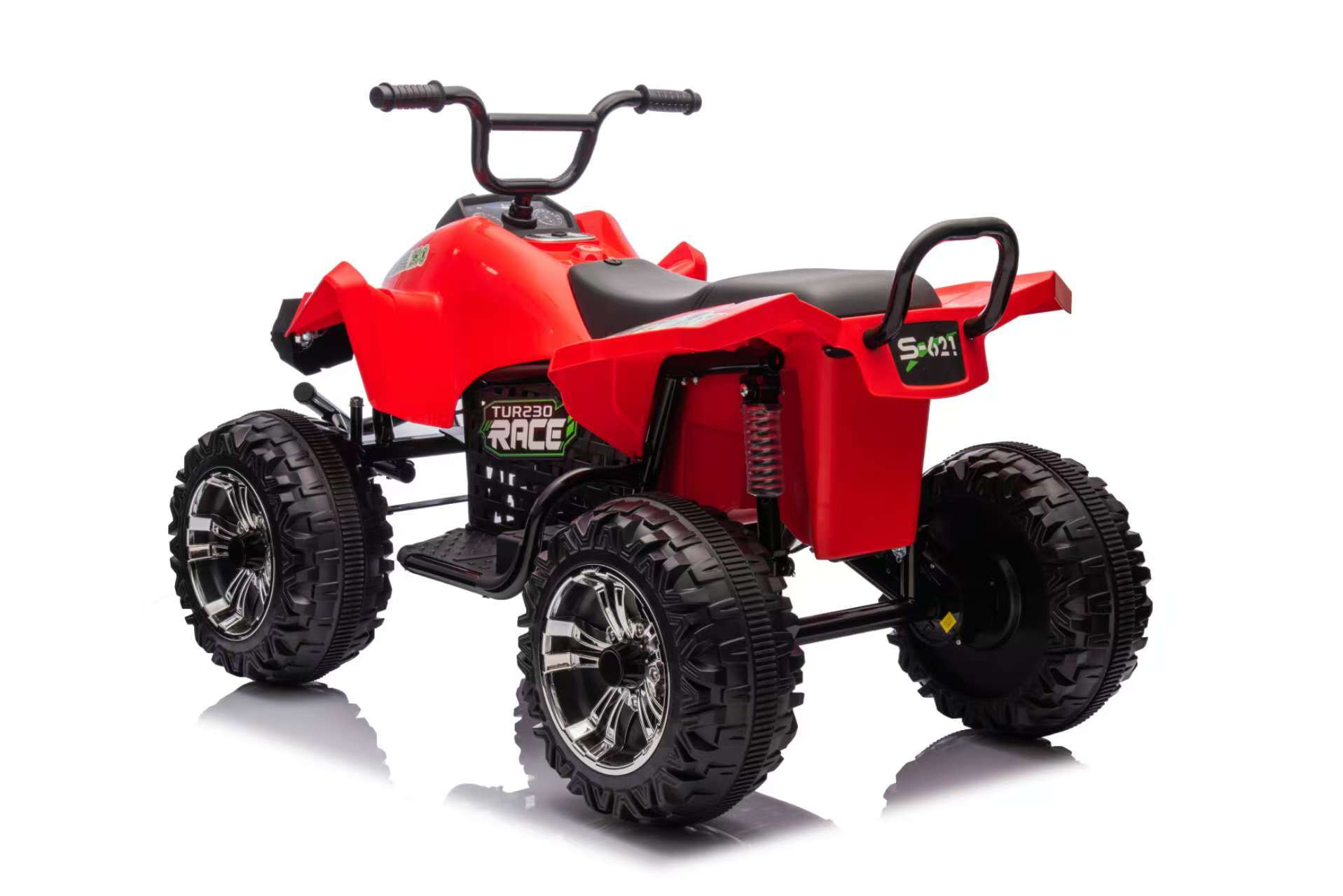 ATV electric copii TURBO FAST EDITION S621 24V 360W 4x4 Rosu, 2 locuri, roti EVA, Bluetooth, baterie 7Ah - Autokids.ro - poza 4