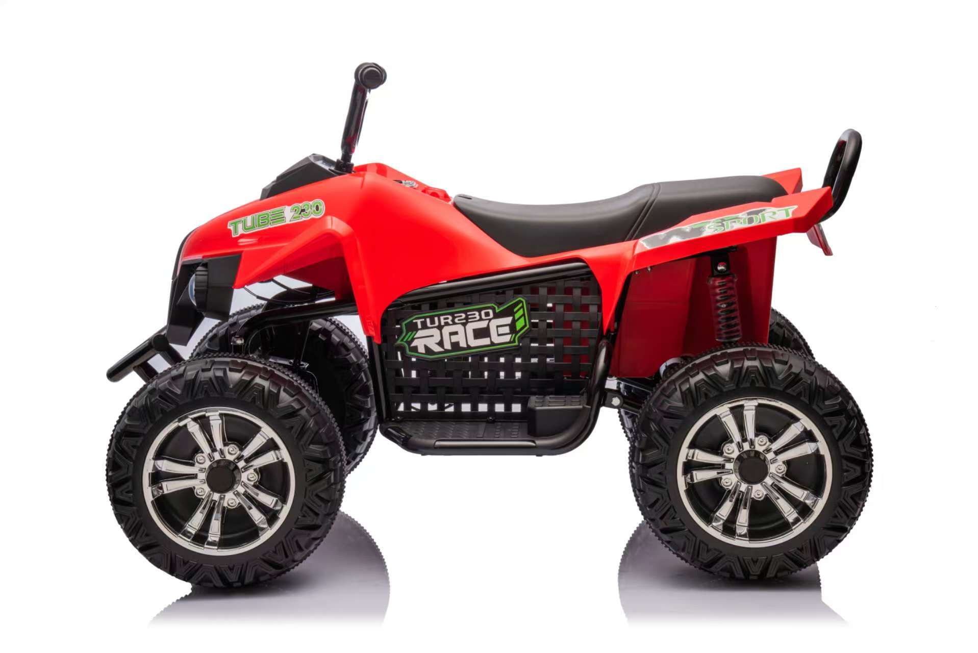 ATV electric copii TURBO FAST EDITION S621 24V 360W 4x4 Rosu, 2 locuri, roti EVA, Bluetooth, baterie 7Ah - Autokids.ro - poza 5