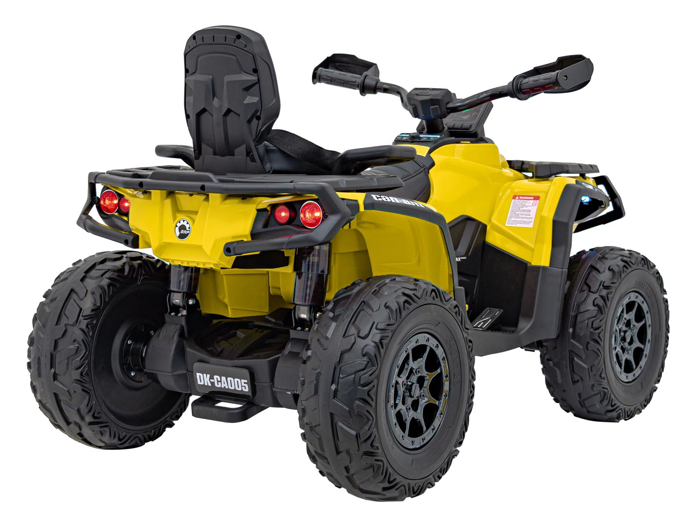 ATV electric pentru copii Can-Am Outlander cu 2 locuri 24V 4x4 800W, echipare Lux (CA005) Galben - Autokids.ro - poza 4