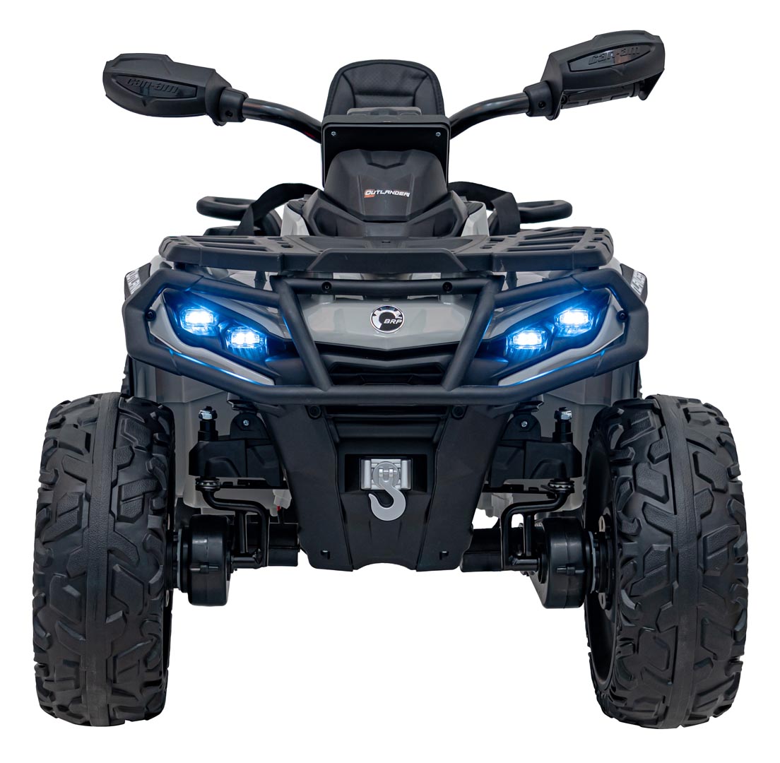 ATV electric pentru copii Can-Am Outlander cu 2 locuri 24V 4x4 800W, echipare Lux (CA005) Gri - Autokids.ro - poza 3