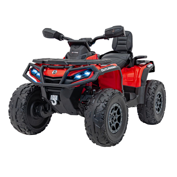 ATV electric pentru copii Can-Am Outlander cu 2 locuri 24V 4x4 800W, echipare Lux (CA005) Rosu - Autokids.ro - poza 1